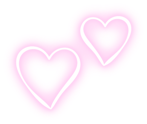Glowing hearts