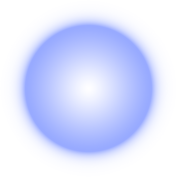 Bright blue blur circle. Neon round frame. Shining circle ba