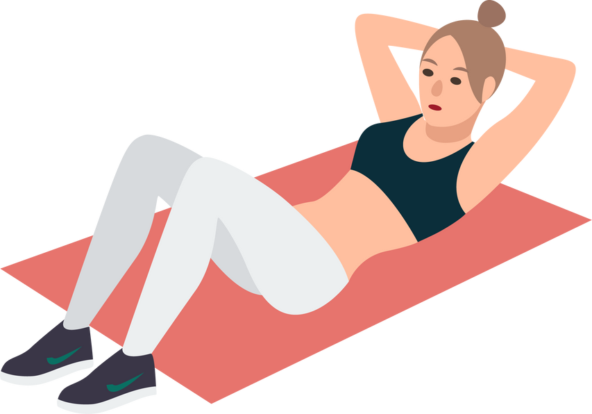 Woman Doing Sit-Ups